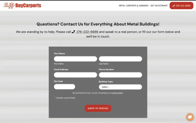 Buycarports new website